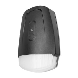 LED wall pack light with selectable CCT, 120-277V for exterior building and security lighting