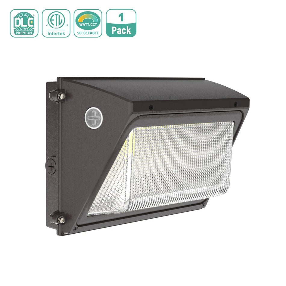 Semi-Cutoff LED Wall Pack Light 60W-120W Selectable DLC Premium | WP09