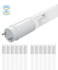 LED Glass Tube 120-277V 2100lm ETL, DLC, FCC | 15W 4FT (Milky)