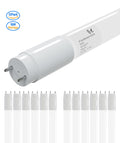LED Glass Tube Type B 120-277V 2250 Lumens UL Listed | 18W 4FT（Milky）