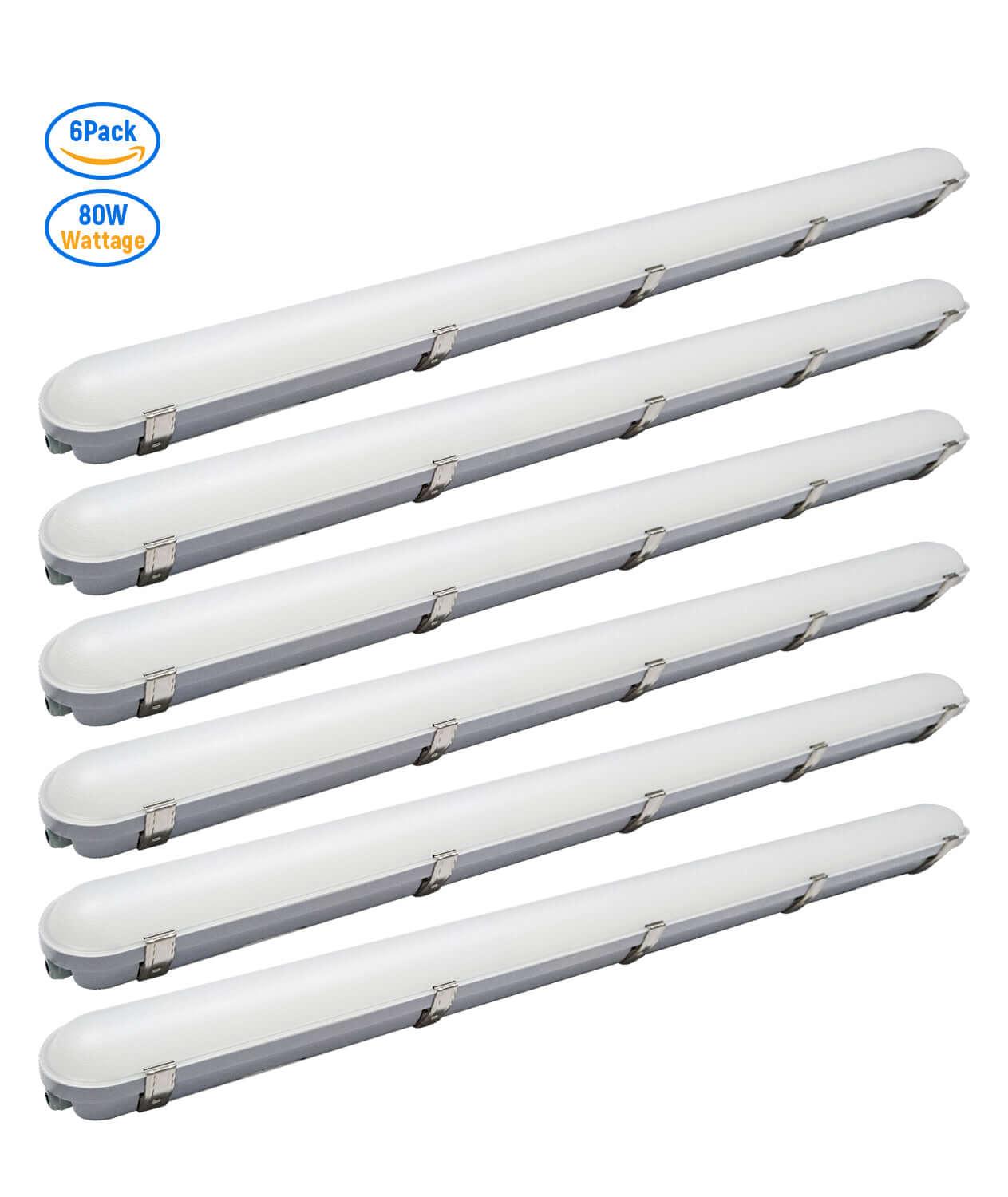 LED Vapor Tight Light 8FT 120-277V 80W 10000 Lumens ETL | 80W