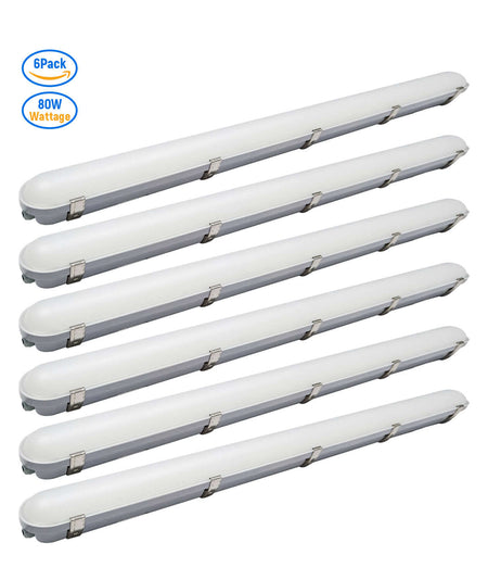 LED Vapor Tight Light 8FT 120-277V 80W 10000 Lumens ETL | 80W