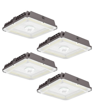 LED Garage Canopy Light 75W/60W/40W, 3CCT Selectable, IP65, DLC Premium | CP02