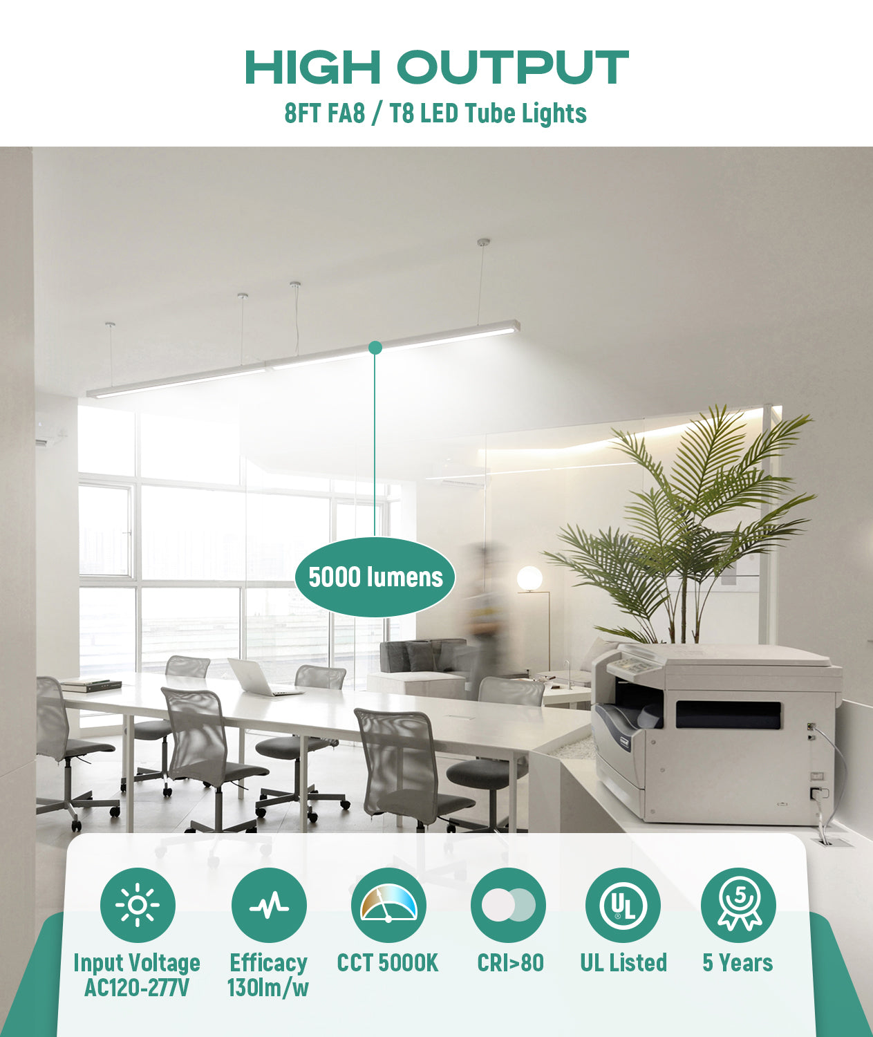 8FT LED Tube Light