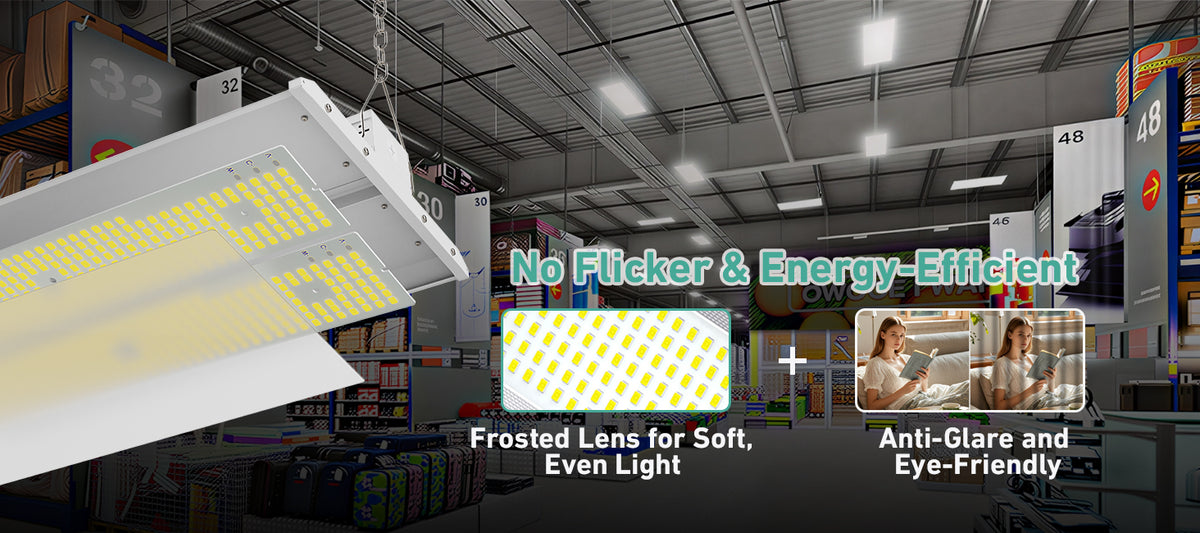 LED Linear High Bay Light-LHB10 300W 48000 Lumens ETL DLC Premium Sensor base  | 300W 4FT