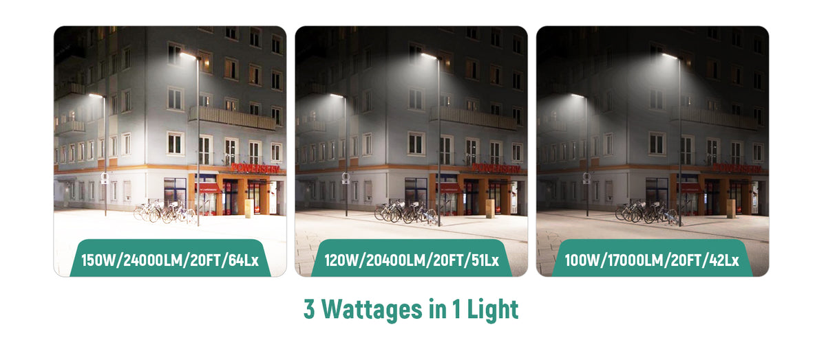 LED Shoebox Area Light 500W 80000 Lumens UL, DLC Premium  | 120-277V with Photocell Base