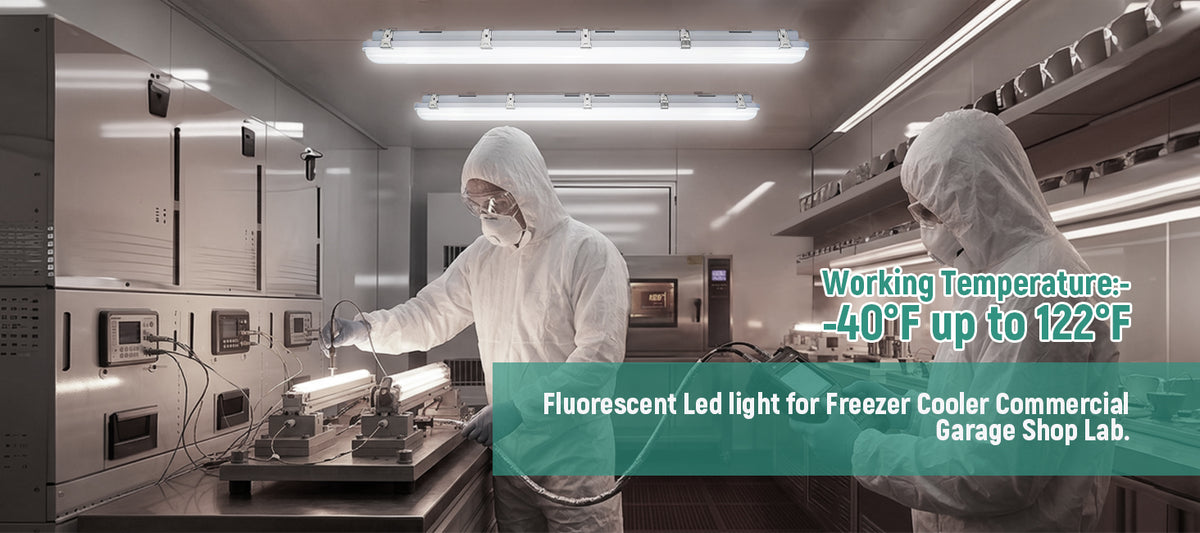 LED Vapor Tight Light 4FT 120-277V 50W 6500 Lumens ETL DLC | 50W