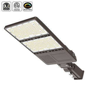 240W LED Parking Lot Shoebox Light 36,000LM 5000K AC100-277V with Built-In Photocell