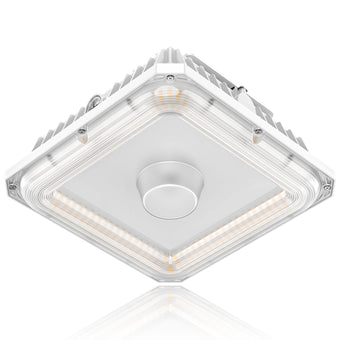 LED Canopy Light Tunable CCT, 4500K/5000K/5700K, 100-277VAC, Built-in Photocell | 60W/48W/36W