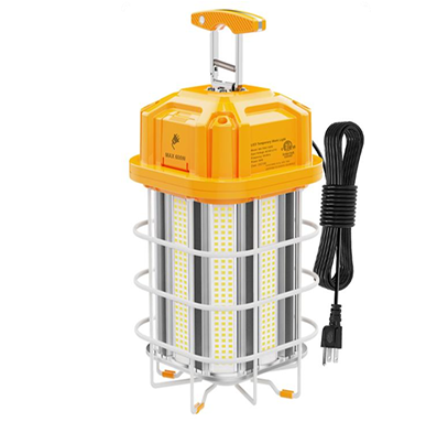 LED Square Work Light, 100W/150W, 100-277V Temporary Construction Hanging Light with US Plug