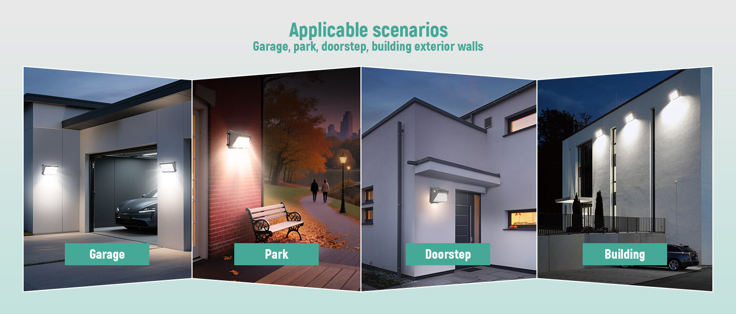 Semi-Cutoff LED Wall Pack Light 60W-120W Selectable DLC Premium | WP09