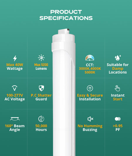 8FT LED Tube Light