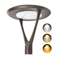 130W Selectable LED Post Top Light, 3CCT, 0-10V Dimmable | 347-480V