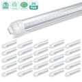 8FT LED Tube Light 100-277V 40W 5000 Lumens ETL | R17D 4000K