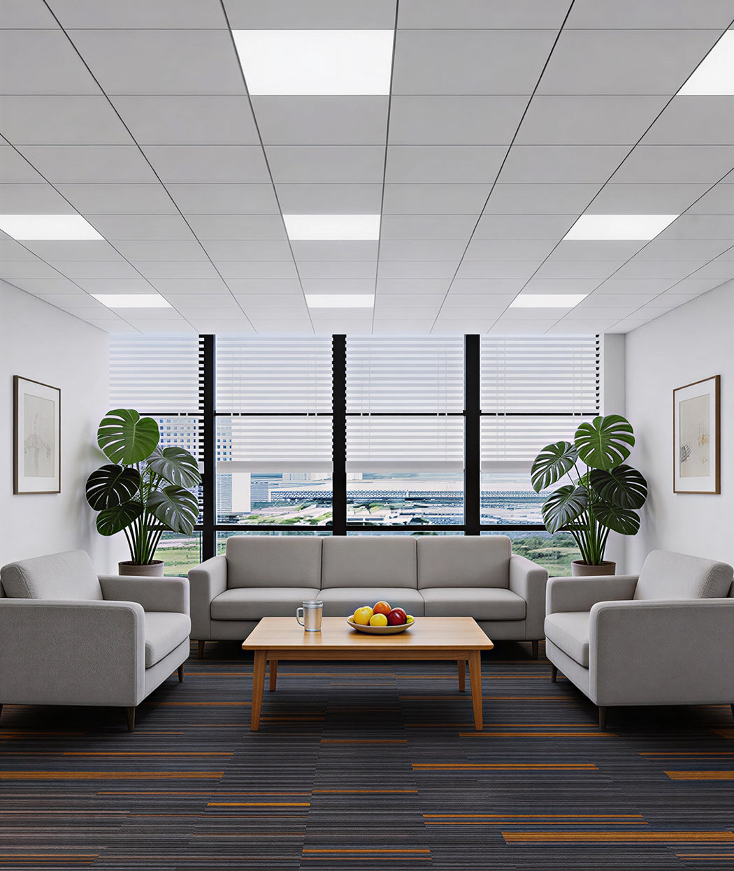 LED Backlit Panel Light 120-277V 72W 9000LM