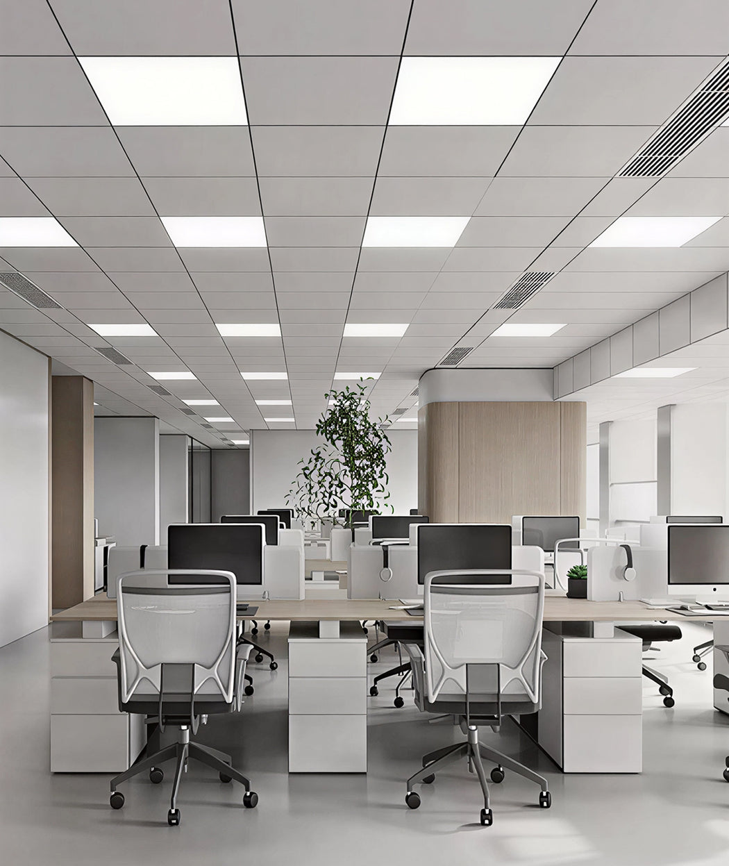 LED Backlit Panel Light 120-277V 72W 9000LM