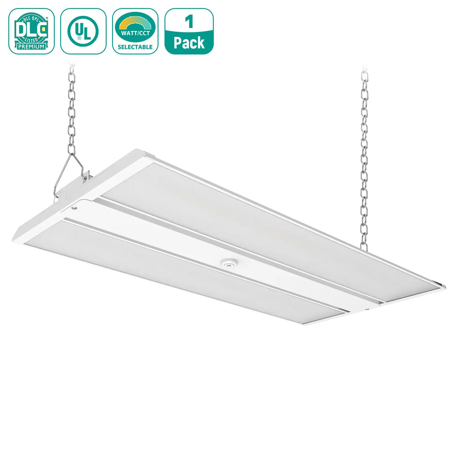 LED Linear High Bay Light 45000LM Commercial Warehouse Fixture UL DLC Sensor Ready | 300W